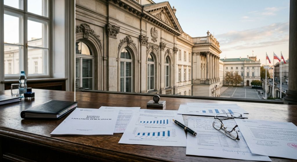 Gmachy ministerstw i dokumenty analityczne dotyczące rynku energii i reform podatkowych