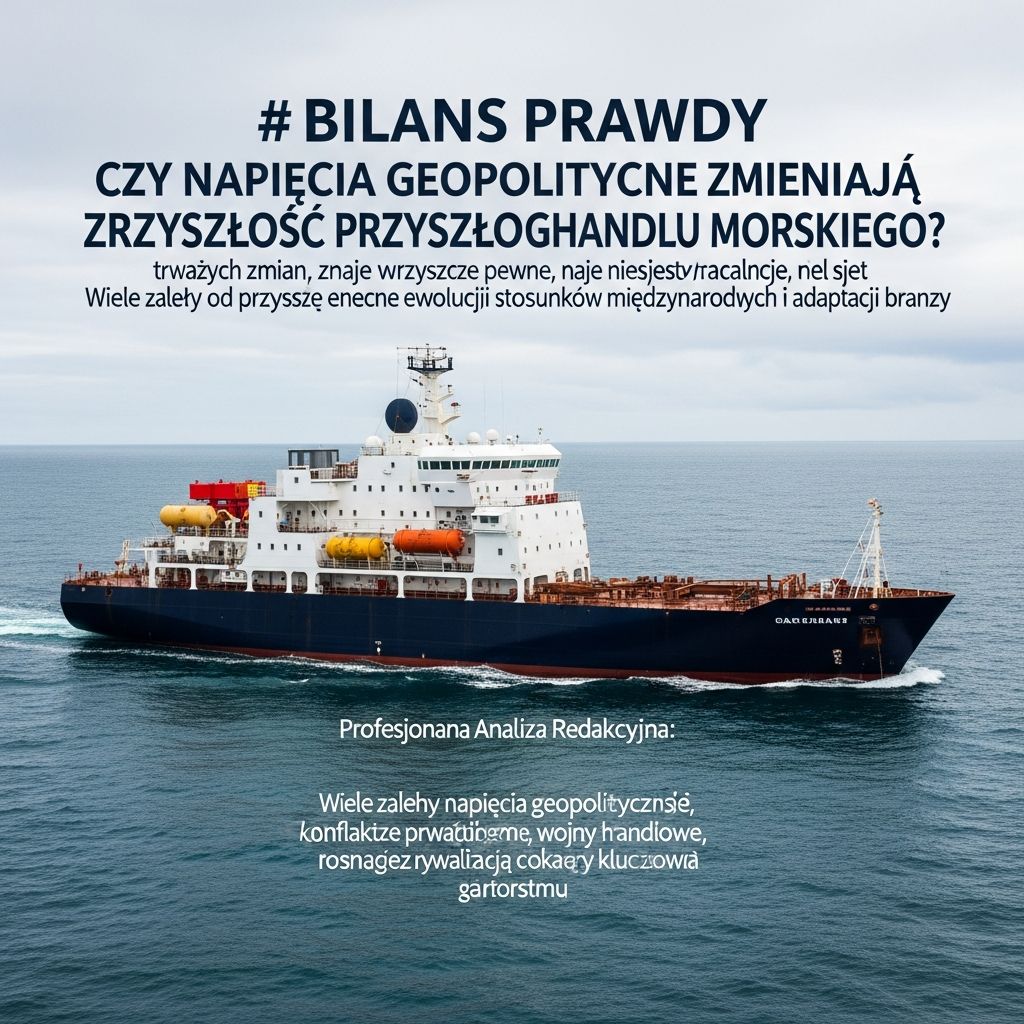 BILANS PRAWDY: Czy napięcia geopolityczne trwale zmieniają przyszłość globalnego handlu morskiego?